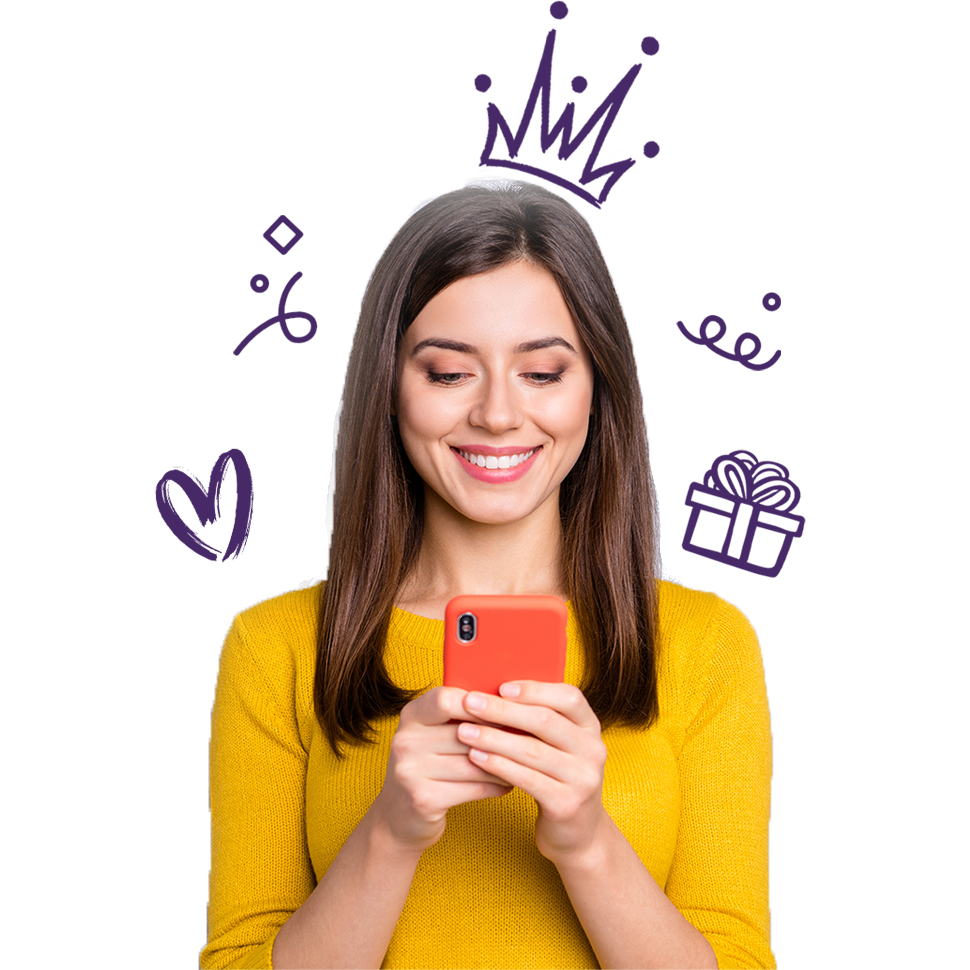 Woman using phone