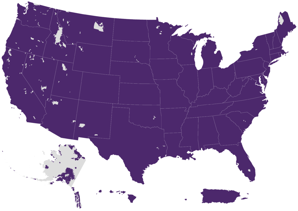 USA Coverage Map
